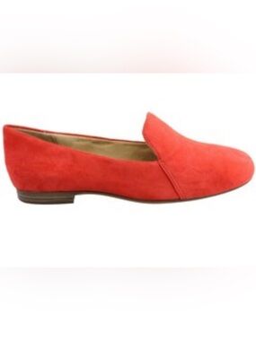 Naturalizer Emiline Flat Loafer Papaya Red Sz 9.5 W